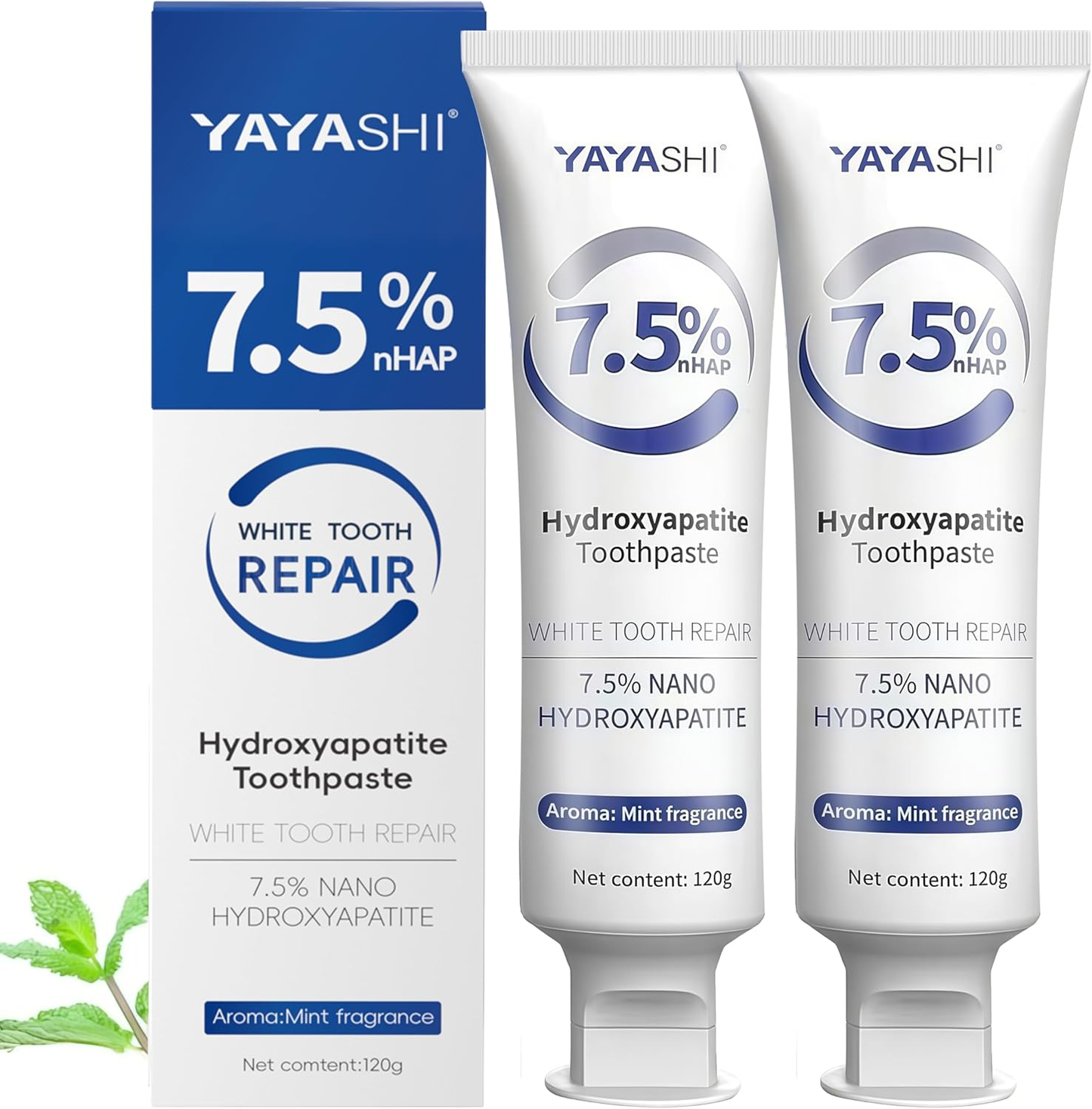 YAYASHI Nano (n-Ha) 7.5% Hydroxyapatite Toothpaste