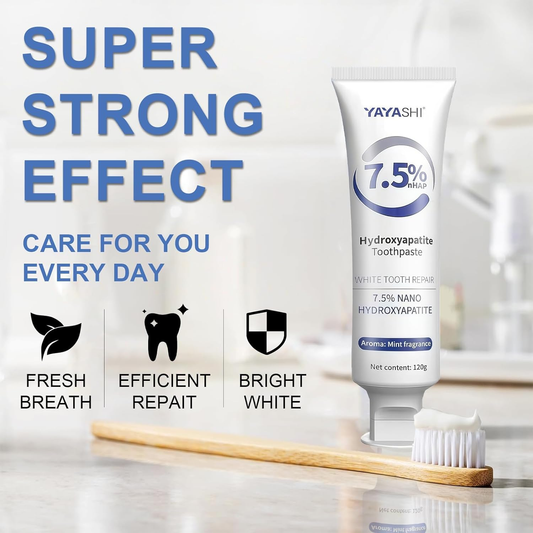 YAYASHI 7.5% Hydroxyapatite Toothpaste for Enamel Protection and Tooth Strengthening