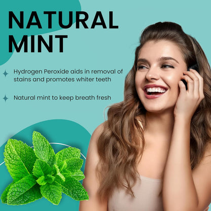 Mint Flavor Teeth whitening Strips- Enamel Safe - Whitening Without The Sensitivity, for Coffee, Wine, Tobacco, and Other Stains，14 Day Treatment